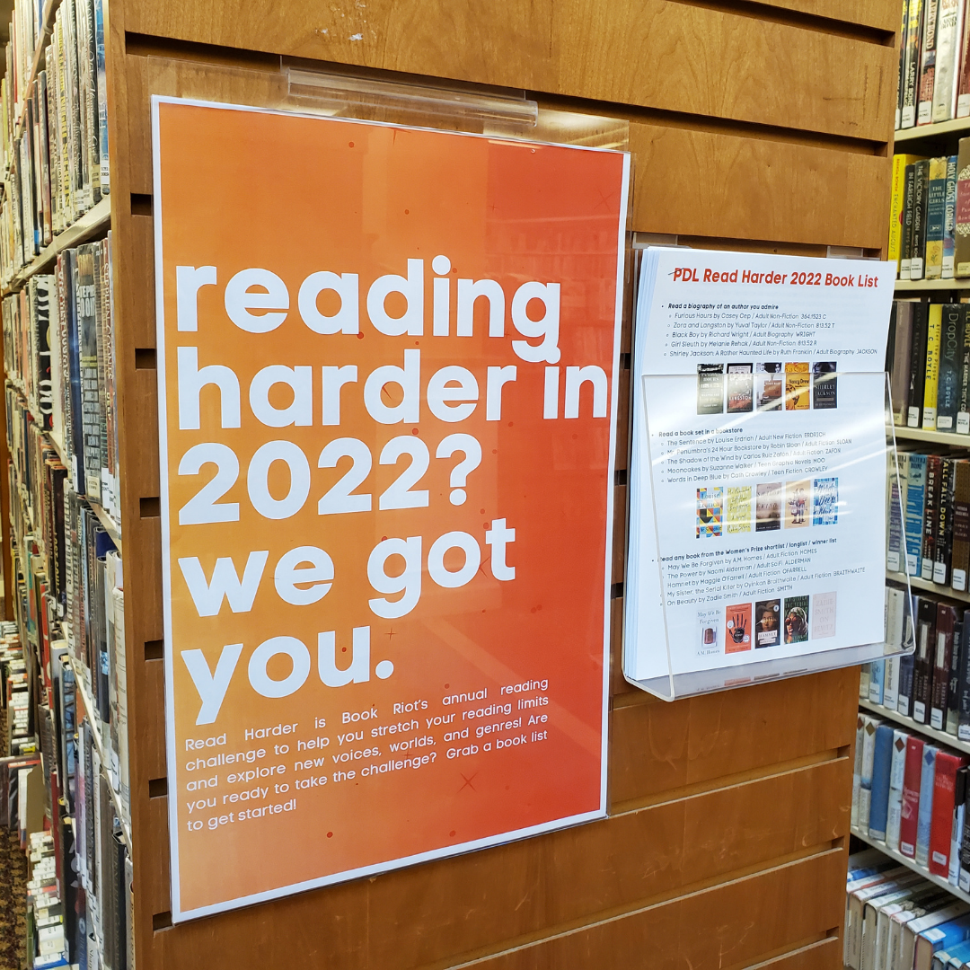 Read Harder display